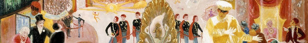 Florine Stettheimer, The Cathedrals of Broadway, oil on canvas, 1929
