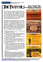 Subway poster collection, New York City, 1918-1932, PDF file