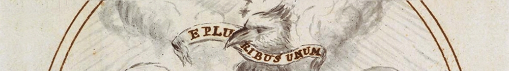 Final design for the Great Seal of the United States, 1782, by Secretary of State Charles Thomson (detail)